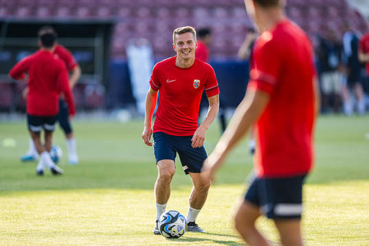 Johan Hove of the Norwegian under-21 national football team