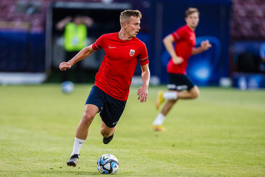 Johan Hove of the Norwegian under-21 national football team