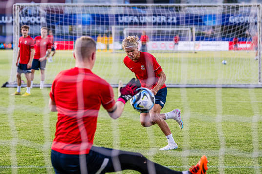 Erik Botheim of the Norwegian under-21 national football