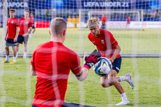 Erik Botheim of the Norwegian under-21 national football