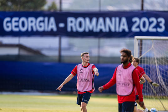 Sivert Heggheim Mannsverk of the Norwegian under-21
