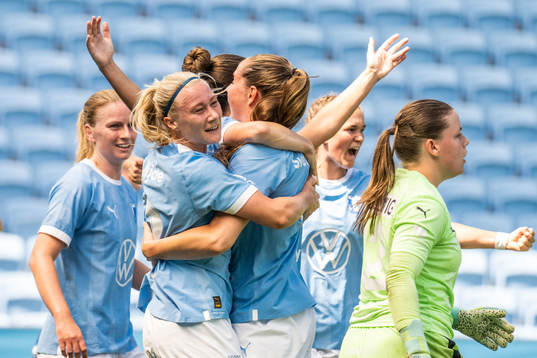 Malmö FFs Madeleine Hejde jublar