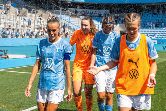 Malmö FFs Elin Björklund och Erica Welin Persson