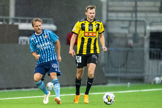 Djurgårdens Pierre Neurath Bengtsson och Häckens Oscar