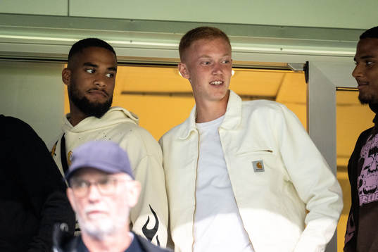 Hugo Larsson på läktaren