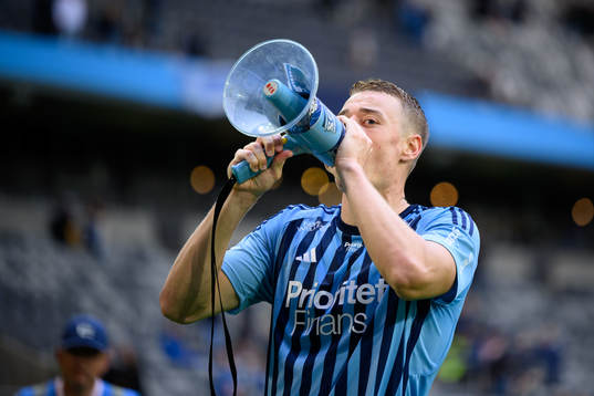 Djurgårdens Jesper Löfgren jublar
