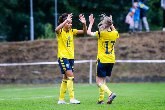 Sveriges Felicia Schröder jublar efter 0-4