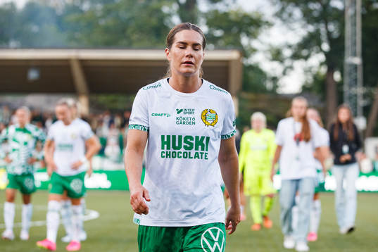 Hammarbys Hanna Folkesson kliver av efter slutsignal