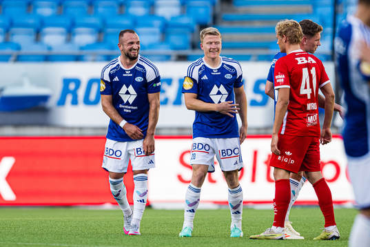 Veton Berisha of Molde celebrates