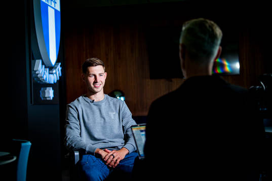 Malmö FF presenterar Lasse Berg Johnsen som ny spelare. Lasse Berg Johnsen