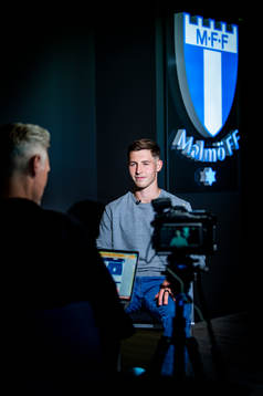 Malmö FF presenterar Lasse Berg Johnsen som ny spelare. Lasse Berg Johnsen