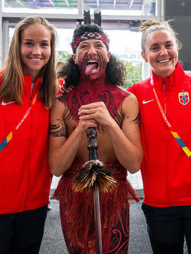 Guro Reiten and Vilde Bøe Risa of the Norwegian women’s