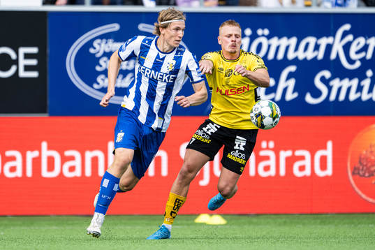 IFK Göteborgs Johan Bångsbo och Elfsborgs Per Frick