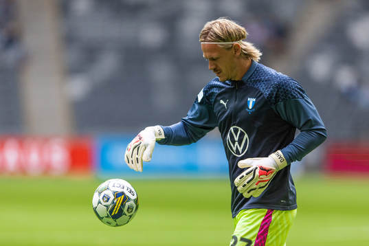 Malmö FFs målvakt Johan Dahlin