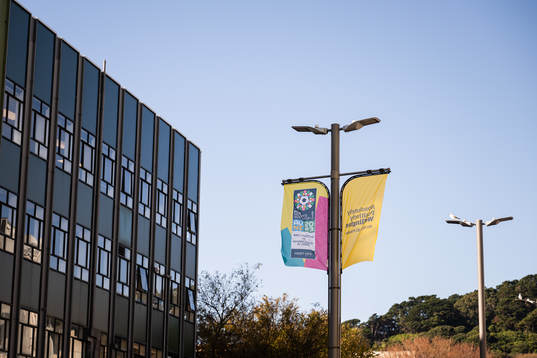 A banner for the FIFA Women's World Cup