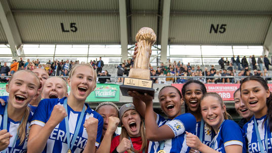 IFK Göteborgs spelare  jublar