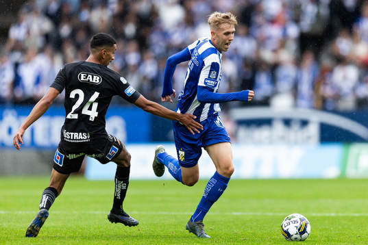 Halmstads Amir Al-Ammari och IFK Göteborgs Elias Hagen