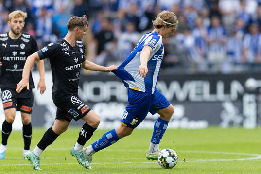 Halmstads Jonathan Svedberg och IFK Göteborgs Johan