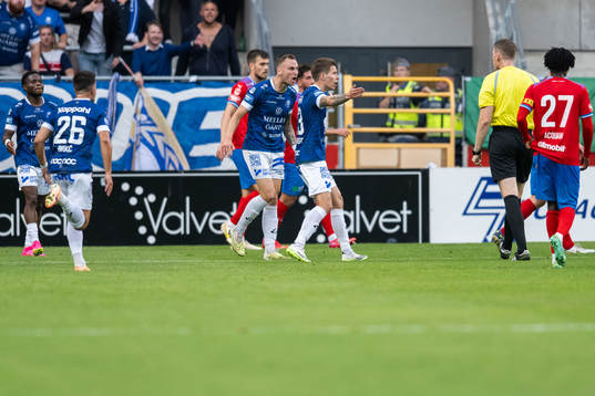 Trelleborgs Filip Bohman och Bödvar Bödvarsson reagerar