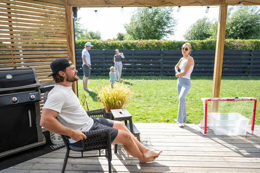 Rasmus Andersson och Calle Andersson vid en intervju med