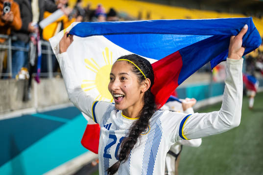 Quinley Quezada of Philippines celebrates