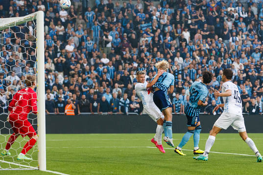 Martin Frýdek of Luzern and Lucas Bergvall of Djurgården