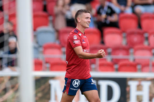 Östers Runar Thor Sigurgeirsson jublar