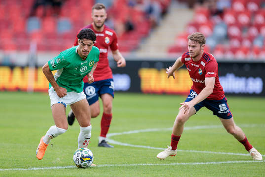 Jönköpings Södras Flamur Dzelili och Östers Daniel Ljung