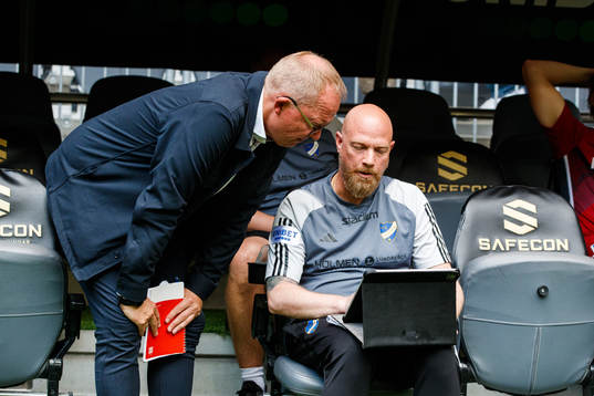 IFK Norrköpings tränare Glen Riddersholm och assisterande