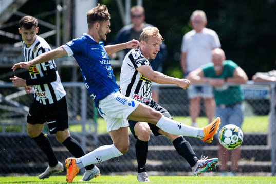 Trelleborgs Felix Hörberg och Landskronas Edvin Dahlqvist