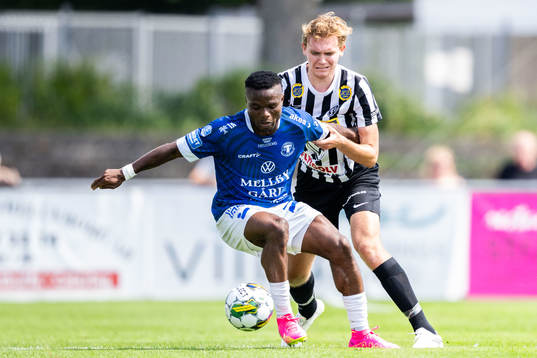 Trelleborgs Henry Offia och Landskronas Melker Jonsson