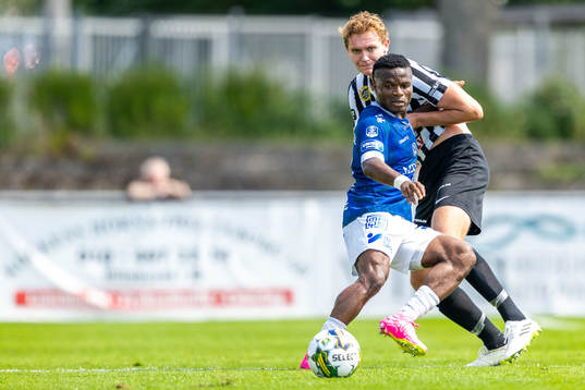 Landskronas Melker Jonsson och Trelleborgs Henry Offia