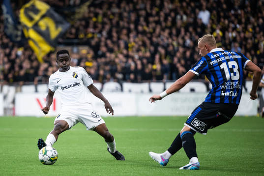 AIKs Erick Otieno och Sirius Jakob Voelkerling Persson