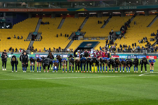 Players of Japan celebrate