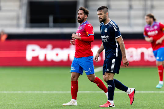 Helsingborgs Frederik Holst och Utsiktens Ivo Pekalski