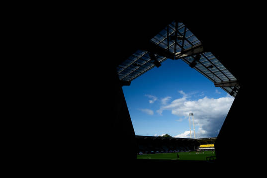 General view inside Bravida Arena before the UEFA Champions League qualification match between BK Häcken and Klaksvik