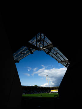 General view inside Bravida Arena before the UEFA Champions League qualification match between BK Häcken and Klaksvik