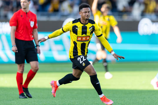 Tobias Sana of Häcken celebrates