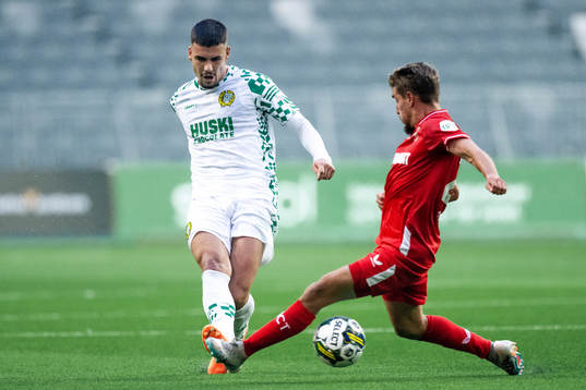 Edvin Kurtulus of Hammarby and Michal Sadilek of Twente