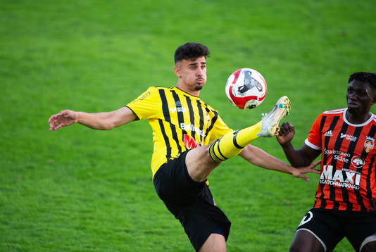 IFK Hässleholms Adham El Youssef  i matchen i division 2 mellan IFK Hässleholm och Kristianstads FC, i Hässleholm 4 augusti 2023.