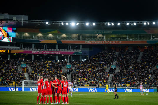 Players of Norway celebrate after 1-1