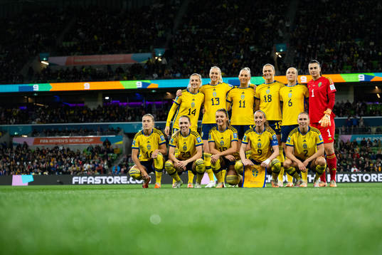 The starting eleven of Sweden
