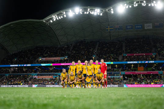 The starting eleven of Sweden