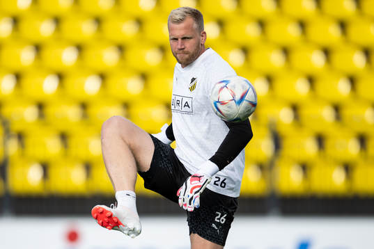 Goalkeeper Peter Abrahamsson