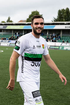 GAIS Egzon Binaku jubel efter seger 0-4