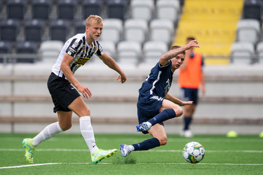 Landskronas Johan Rapp och Utsiktens Lucas Hedlund