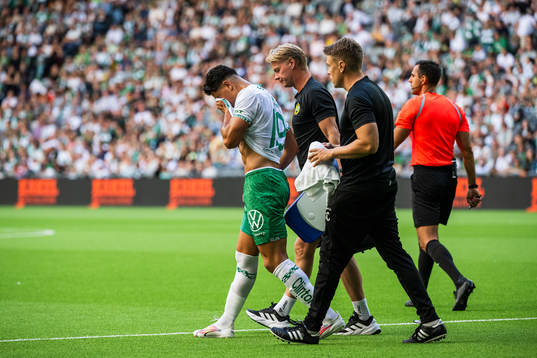 Hammarbys Jusef Erabi har ont