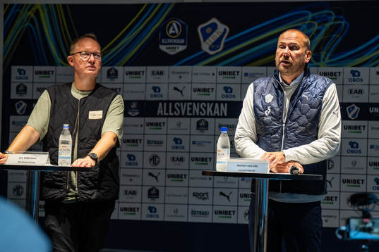 IFK Norrköpings tränare Glen Riddersholm  och Halmstads