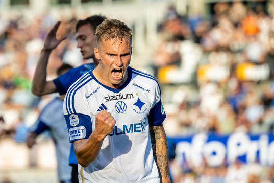 IFK Norrköpings Marco Lund Nielsen jublar