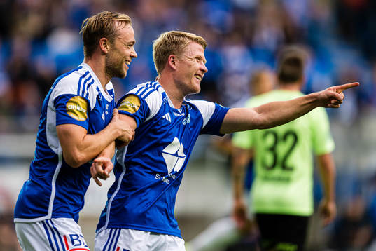Kristian Eriksen of Molde celebrates